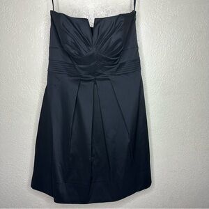 White House Black Market Strapless Black Dress